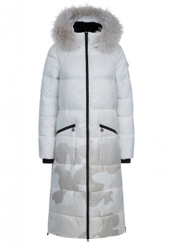Dámsky kabát Sportalm s kožušinou White 165102071401