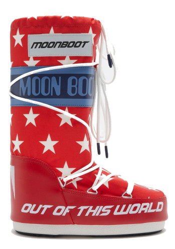 Moon Boot Icon Retrobiker, 003 White Stars