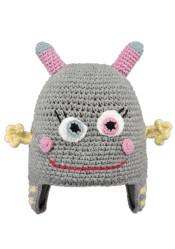 Detská pletená čiapka Barts Monster Beanie Girls Heather Grey