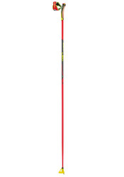 Leki HRC marathon, bright red-neonyellow-black