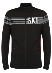 Pánský svetr Newland N3 3823/0108 Man Full Zip Black/White