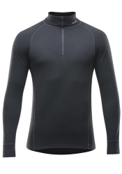 Pánské triko Devold Duo Active Merino 210 Zip Neck Man Black