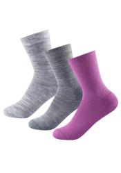 Ponožky Devold Daily Merino Medium Sock 3pk W Anemone Mix