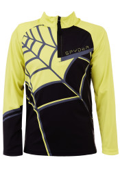 Detský rolák Spyder Boys Web-Zip T-Neck-black yellow