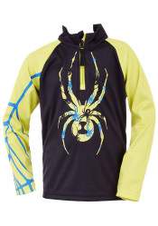 Detský rolák Spyder Boys Bug-Zip T-Neck-black