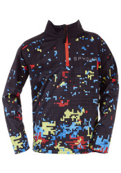 Detský rolák Spyder Boys Digital-Zip T-Neck-digi bug