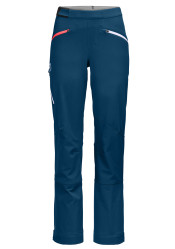 Dámske lyžiarske nohavice Ortovox Col Becchei Pants W Petrol Blue