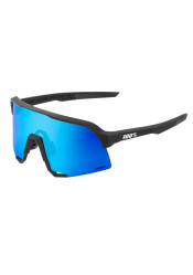 Slnečné okuliare 100% S3 Matte Black-HiPER Blue Multilayer Mirror Lens