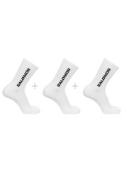 Salomon EVERYDAY CREW 3-PACK WHITE/WHITE