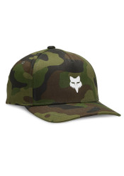 Fox Yth Fox Head Camo 110 Sb Hat Green Camo