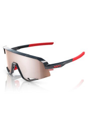 100% SLENDALE - Gloss Crabon Fiber - HiPER Crimson-Silver Lens