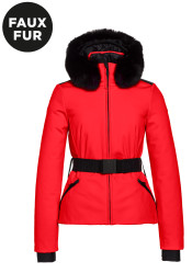 Goldbergh Hida Faux Border Ski Jacket Flame