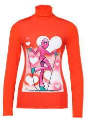 Goldbergh Femme Long Sleeve Tee Orange