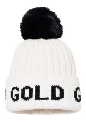 Goldbergh Hodd Beanie Cream/Black