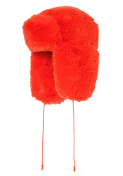Goldbergh Cher Fluffy Aviator Hat Orange