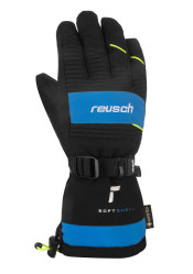 Dětské rukavice Reusch Maxim GORE-TEX Junior - Black/Brilliant Blue/Safety Yellow