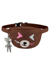 Dámská ledvinka Poivre Blanc W24-9190-Bbgl Sherpa Waist Bag Choco Brown