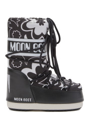 Dětské boty Moon Boot Icon Flower-JR-NA02 Black/White