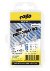 Sklzný vosk Toko Triplex WC High Perform. Cold 40g modrý parafín