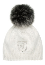 Dámska čiapka Toni Sailer Beanie Fur W Hat Bright White