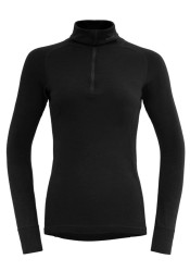 Dámské triko Devold Duo Active Merino 205 Zip Neck W Black