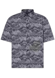 Pánska košeľa Oakley Outdoor Printed Shirt Aop Mountain Black Cement 0B5