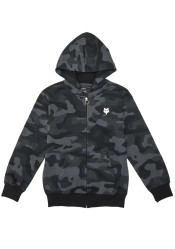 Fox Yth Fox Head Camo Flc Zip Black Camo