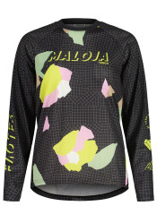 Maloja Triko FurculaM. deep black grid fieldflower