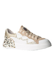Nis 2529385/3 Sneaker Pelle/Tessuto Bianco/Sabbia