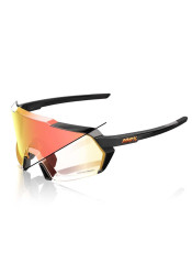 100% Korbin-Gloss Metallic Black-Orange Flash Mirror Photochromic