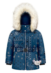 Poivre Blanc June-Bbgl/P Synth. Down Ski Paisley Blue