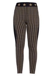 Dámske legíny Goldbergh Celeste Baselayer Pant Black/Toffee
