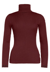 Dámsky rolák Goldbergh Mira Long Sleeve Knit Sweater Vino Rosso