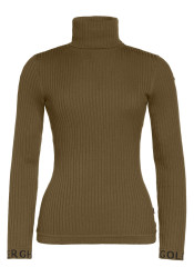 Dámsky rolák Goldbergh Mira Long Sleeve Knit Sweater Dark Olive
