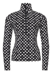 Dámske tričko Goldbergh Cuori Ski Pully Cuori Black