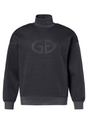 Dámska mikina Goldbergh Sizzle Turtle Neck Sweater Black Lurex Melange