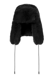 Dámska zimná bunda Goldbergh Cher Fluffy Aviator Hat Black