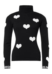 Dámsky sveter Goldbergh Bacio Long Sleeve Knit Sweater Black/White