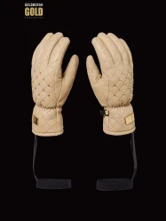 Dámske rukavice Goldbergh Glisten Gloves Caramello