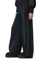 Dámske nohavice Goldbergh Rivet Wide Leg Track Pant Black