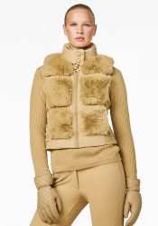 Dámska vesta Goldbergh Chic Bodywarmer Faux Caramello
