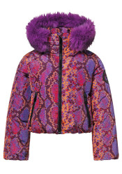 Dámska bunda Goldbergh Lucinda Ski Jacket Faux Border Snake Pink