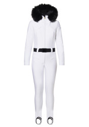 Dámska kombinéza Goldbergh Glisser Ski Suit Faux Border White