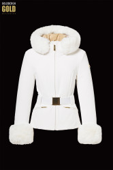 Dámska bunda Goldbergh Prezioso Ski Jacket Faux Borde Cream