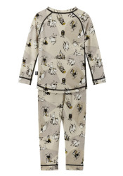 Set detskej funkčnej bielizne Reima Moomin Trivsam - Sandy Beige
