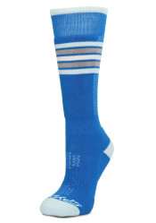 Detské lyžiarske ponožky Spyder 38F635403-CYB Youth Sweep Ski Socks, Cyan Blue