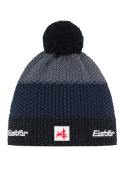Pánska čiapka Eisbär-Star Pompon MÜ SA-schwarzmel-d.cobalt-anthrazit