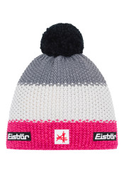 Pánska čiapka Eisbär-Star Pompon MÜ SA-pinkmeliert-white-graumele