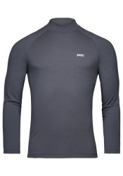 Pánske tričko POC M&#39;s Layer Merino Mock Neck Jersey Sylvanite Grey