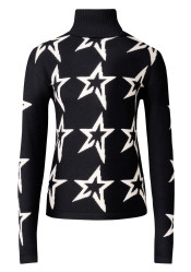 Dámsky sveter - Perfect Moment Star Dust Sweater Black/Snow White